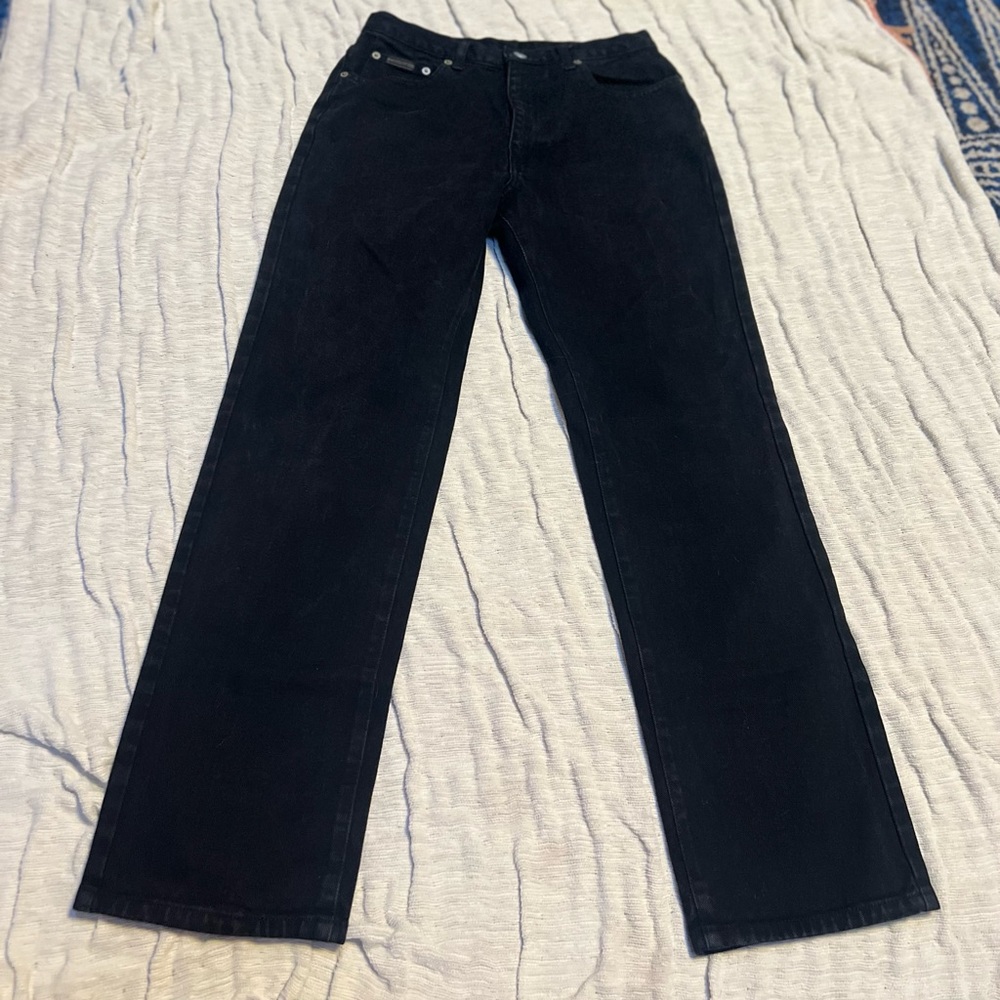 Black Calvin Klein Straight Leg Denim Jeans